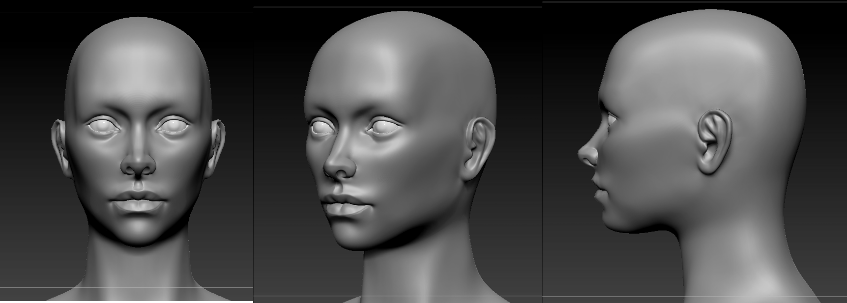 Woman face sculpt- practice — polycount