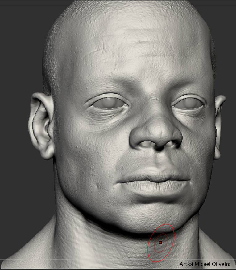 Jhon Realistic Rendering Of A Face Polycount