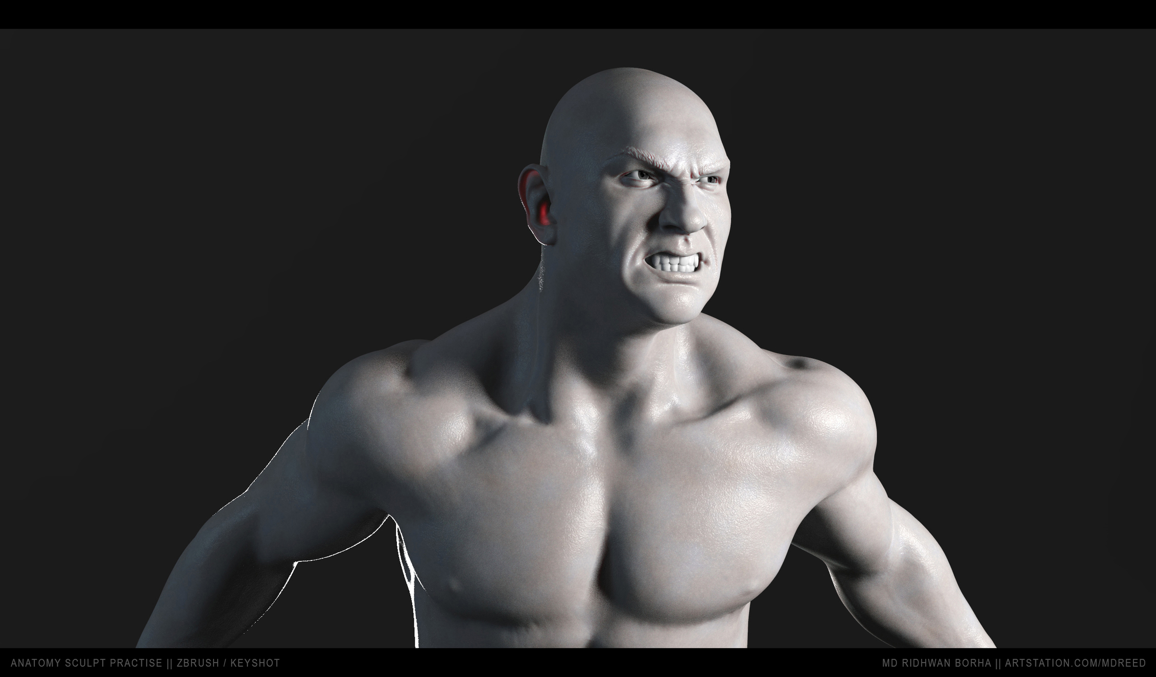 ArtStation - Muscle sculpt pratice