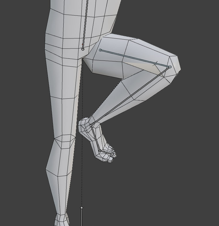 Lowpoly body mesh study — polycount