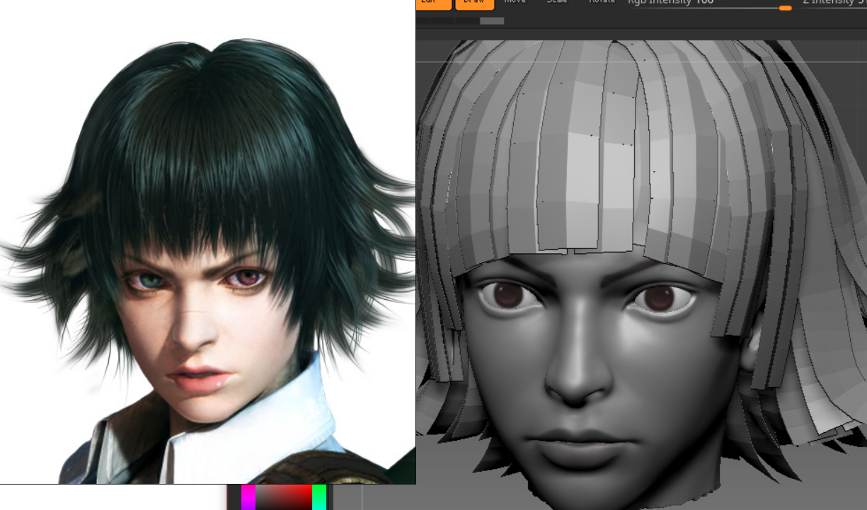 WIP [Retrogasm] DmC 3 - Lady — polycount