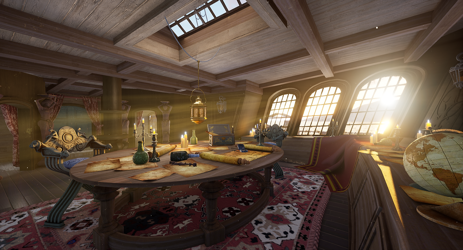 WIP] The Black Pearl Captain's Quarters UE4 — polycount