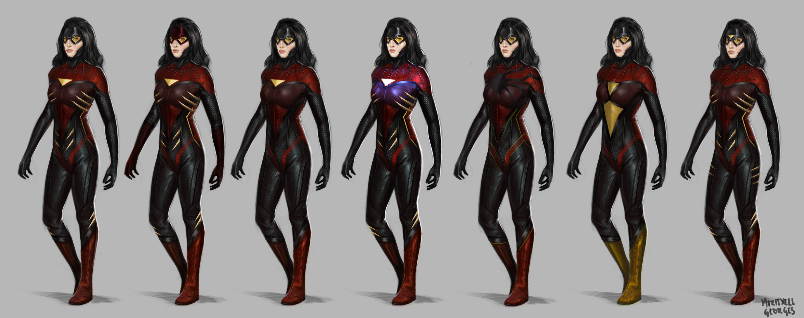 spider woman concept art