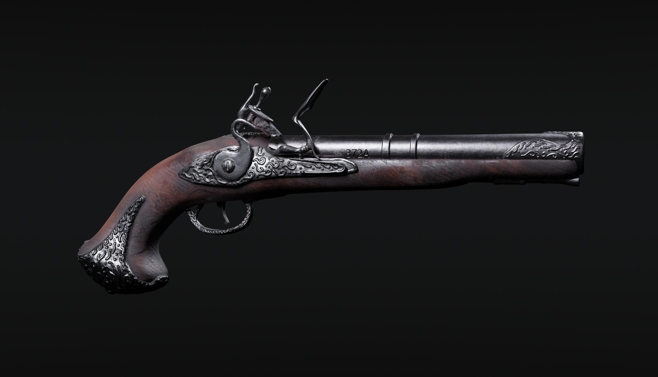 Flintlock pistol - feedback needed — polycount