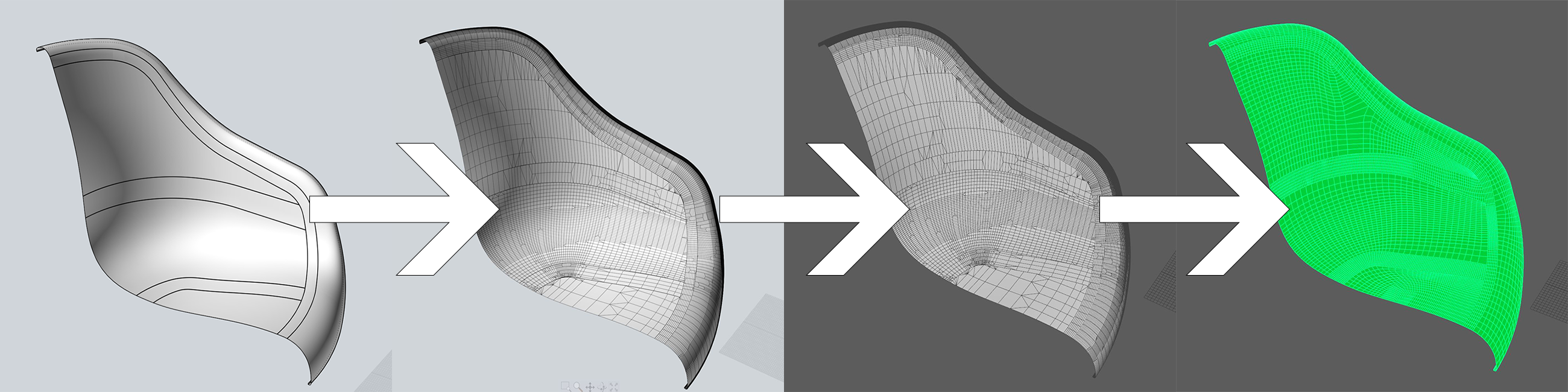 Modeling ] Best remesher convert Poly from Nurbs to Clean Quad ? — polycount