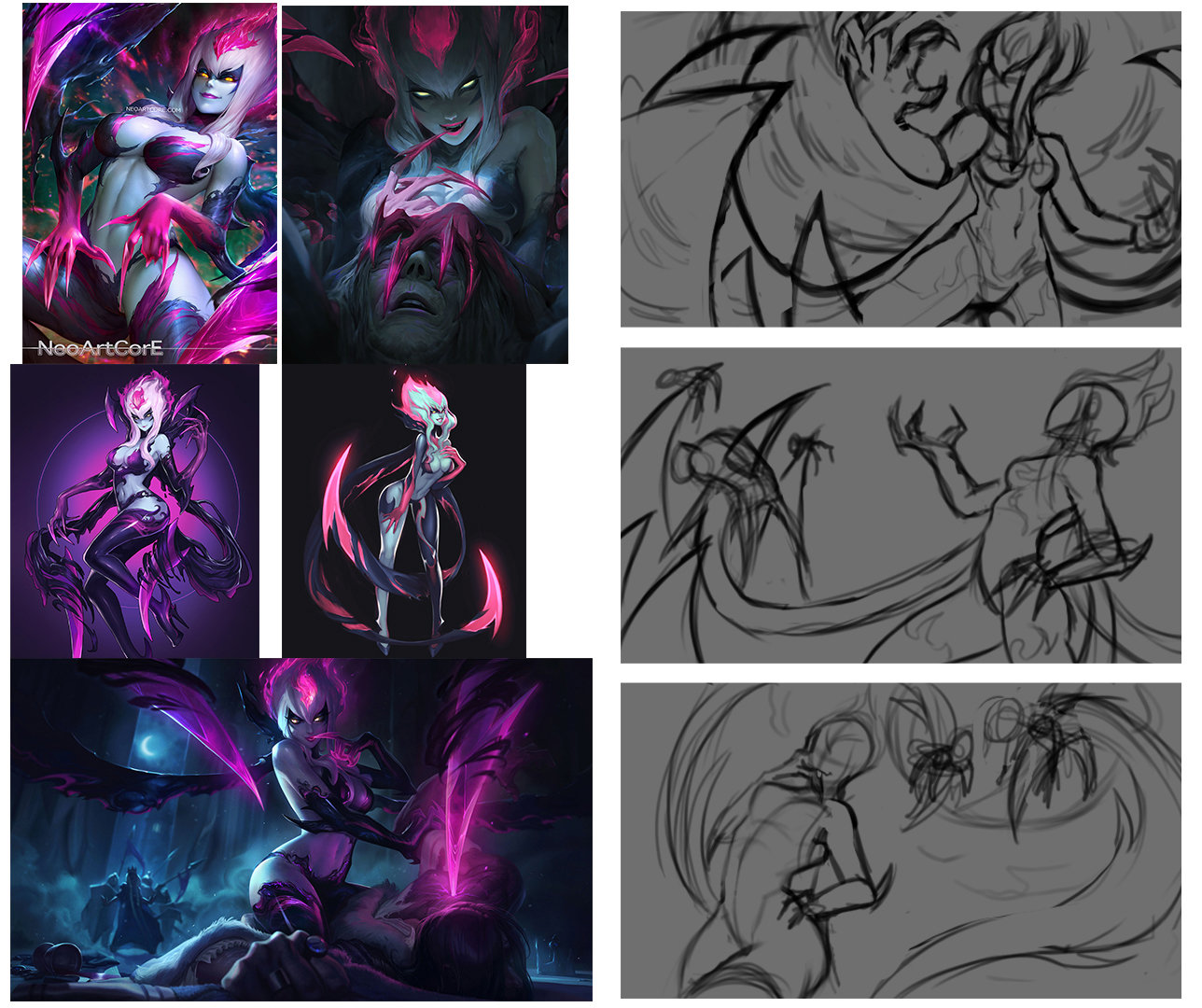 Riot Creative Contest 2017 Evelynn splash WIP polycount