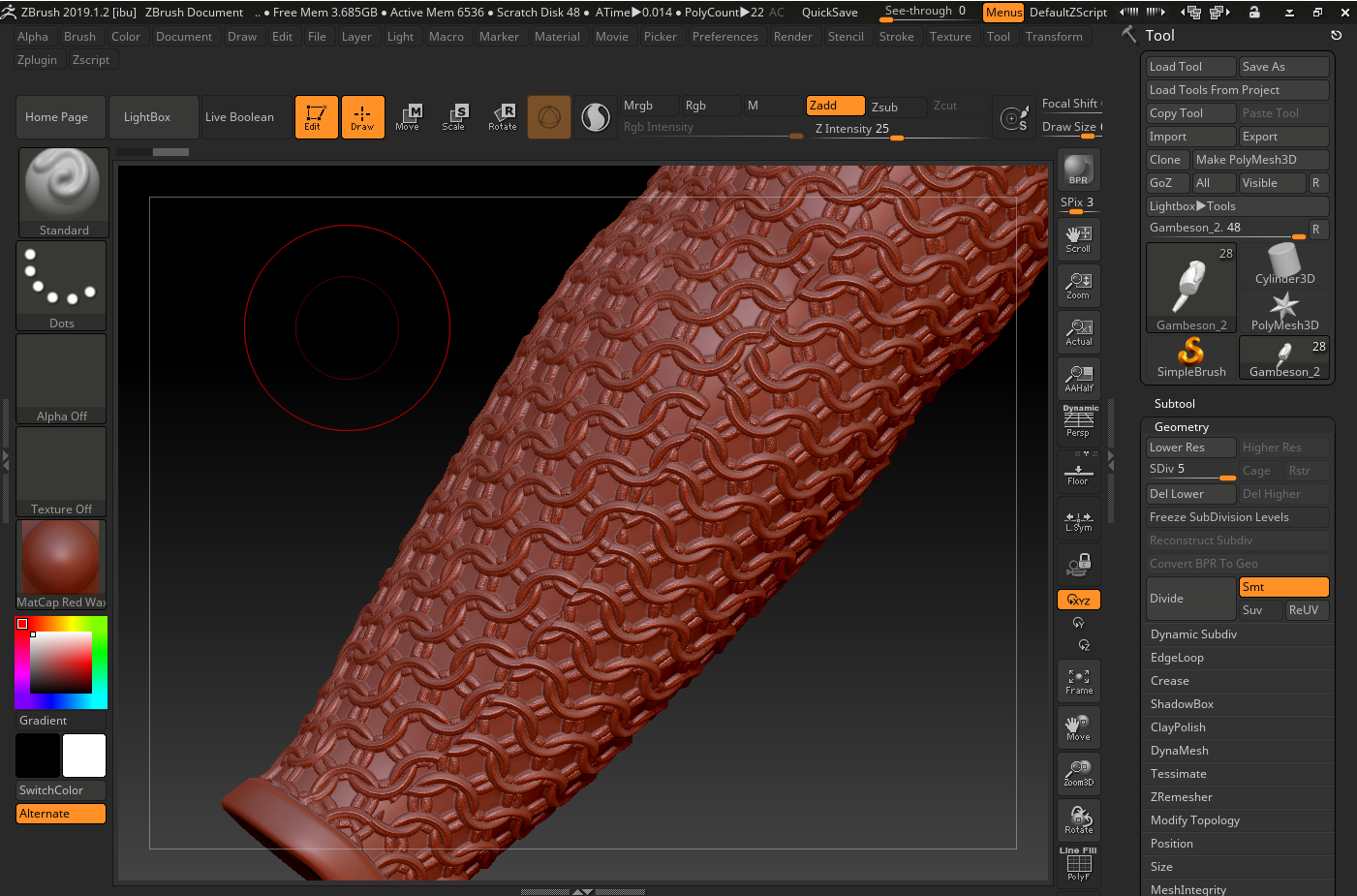 noisemaker holes zbrush