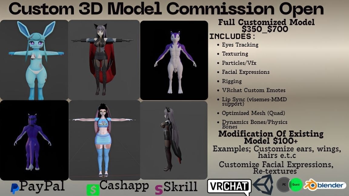 3D Character Design & VRChat Avatar Showcase — polycount