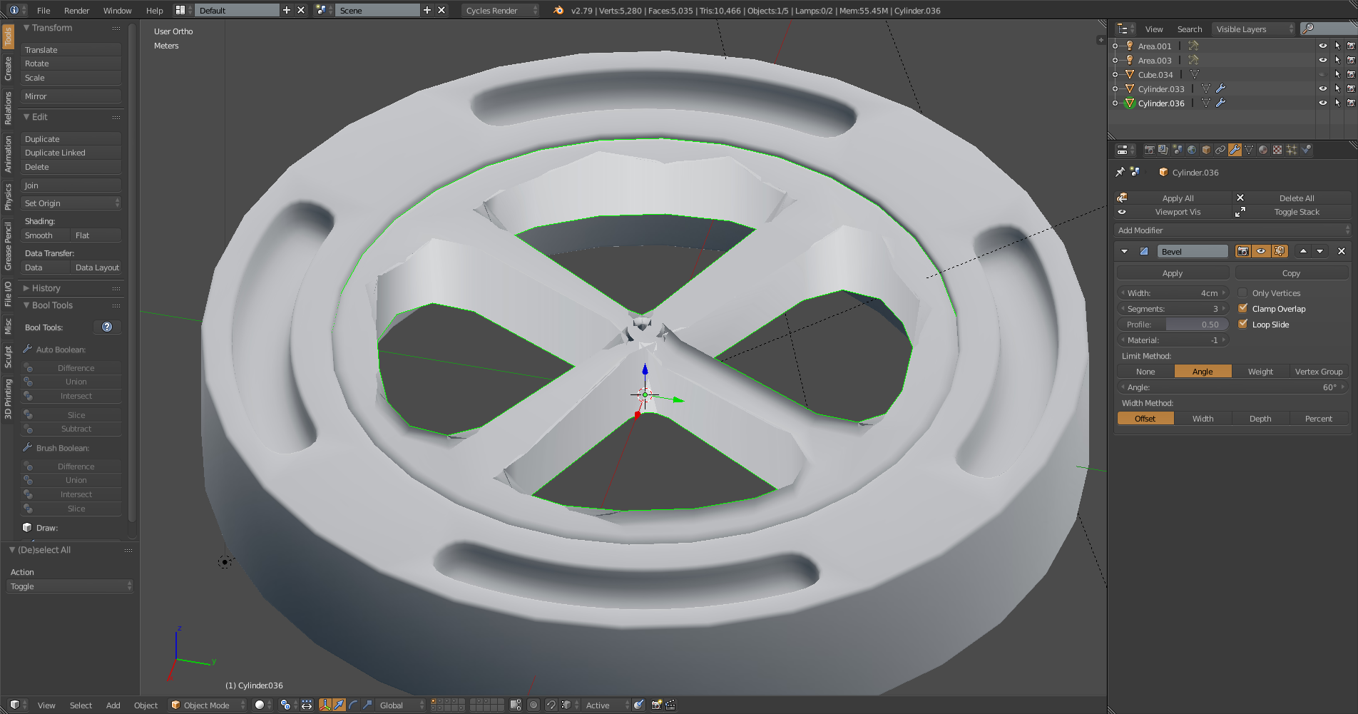 Blender Bevel Modifier Can Not Bevel A Simple All Quad Geometry Polycount