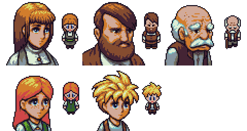 Towards The Pantheon pixel art [2D RPG] .