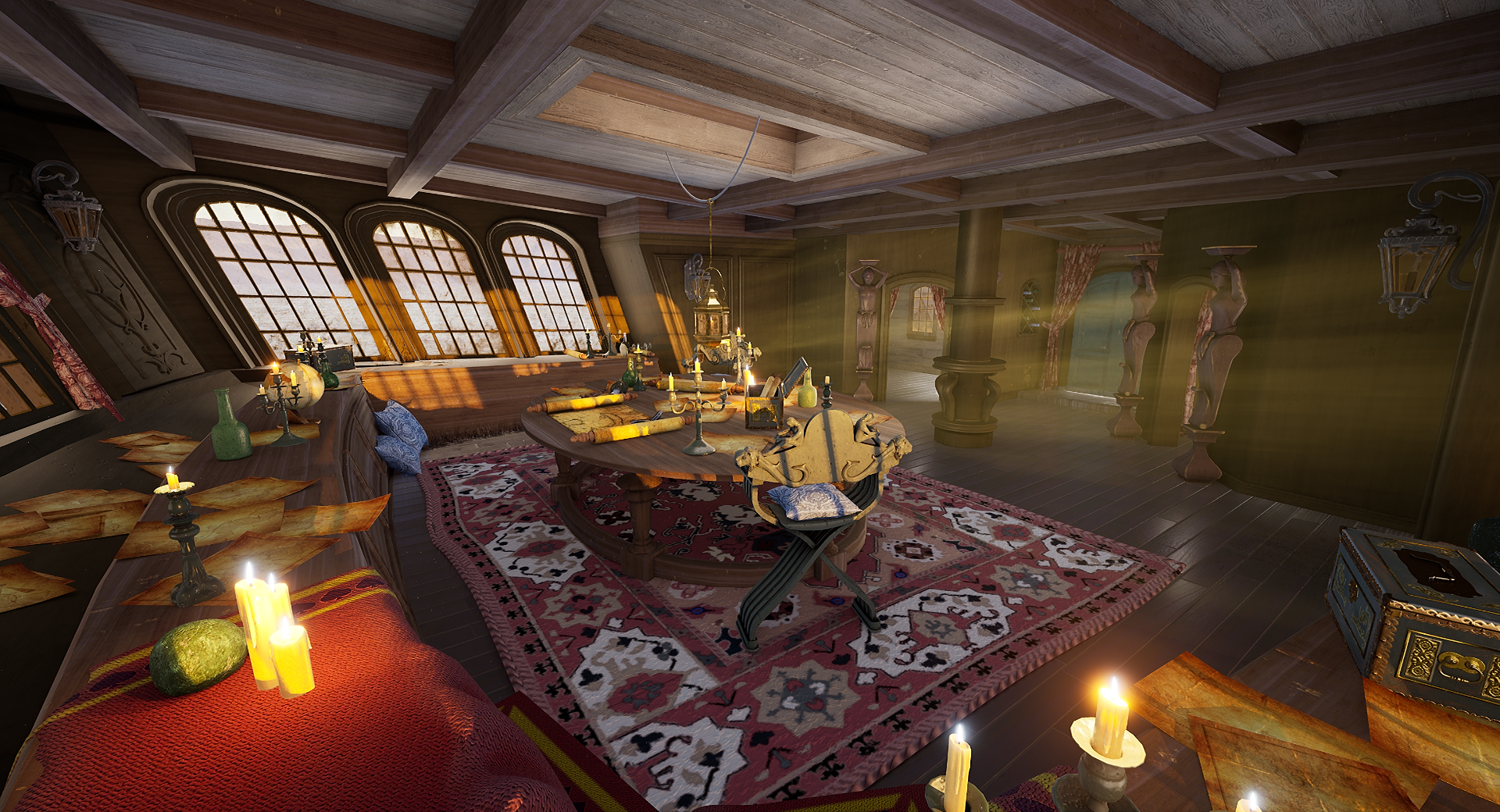 WIP] The Black Pearl Captain's Quarters UE4 — polycount