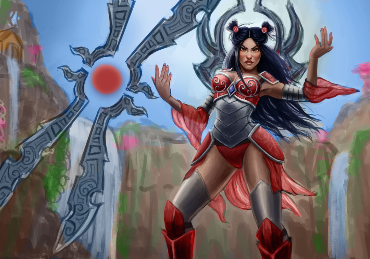 Riot Creative Contest 2017] Irelia redesign/splash — polycount