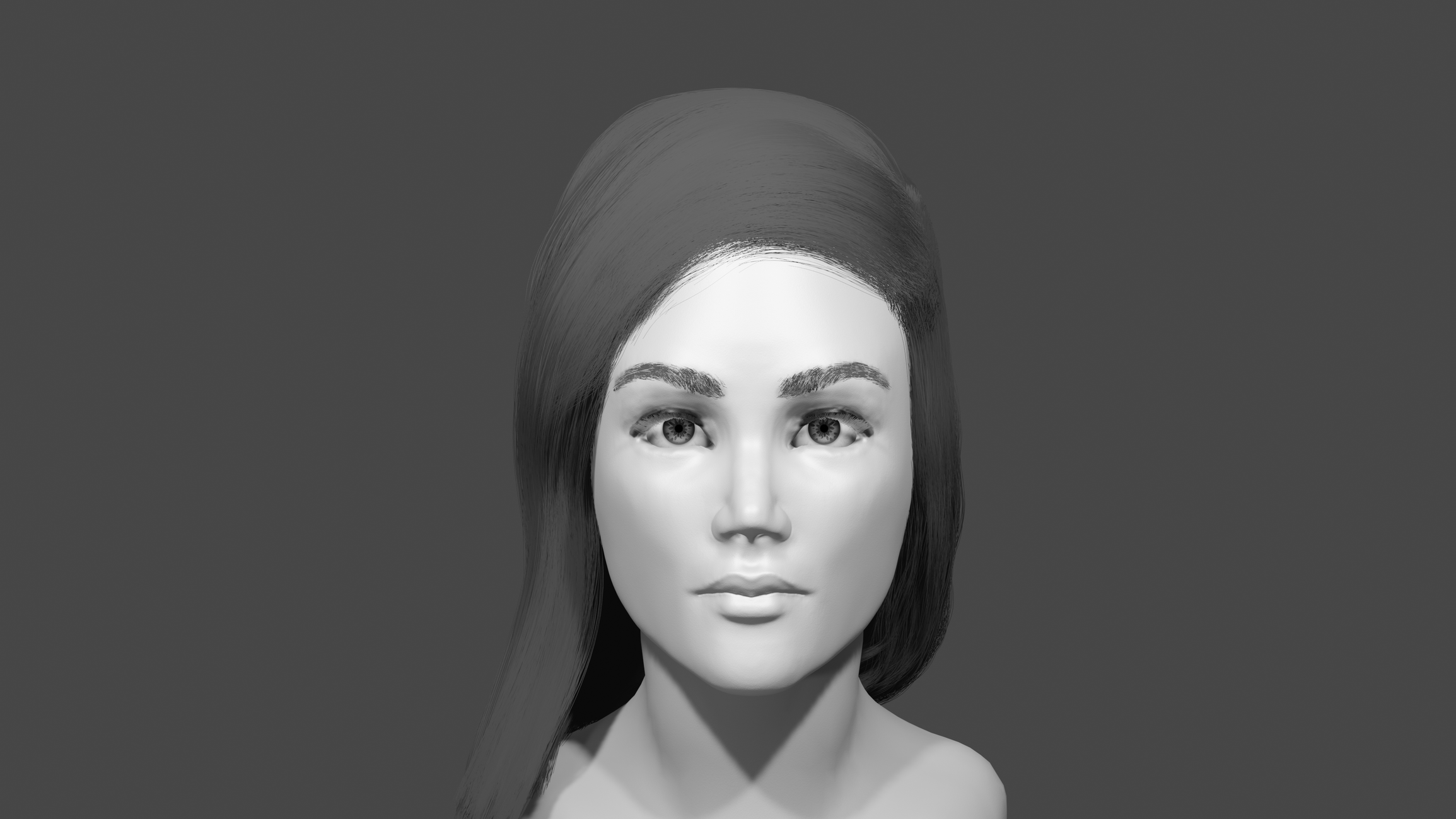 Need Feedback Semi Realistic Female Portrait Polycount