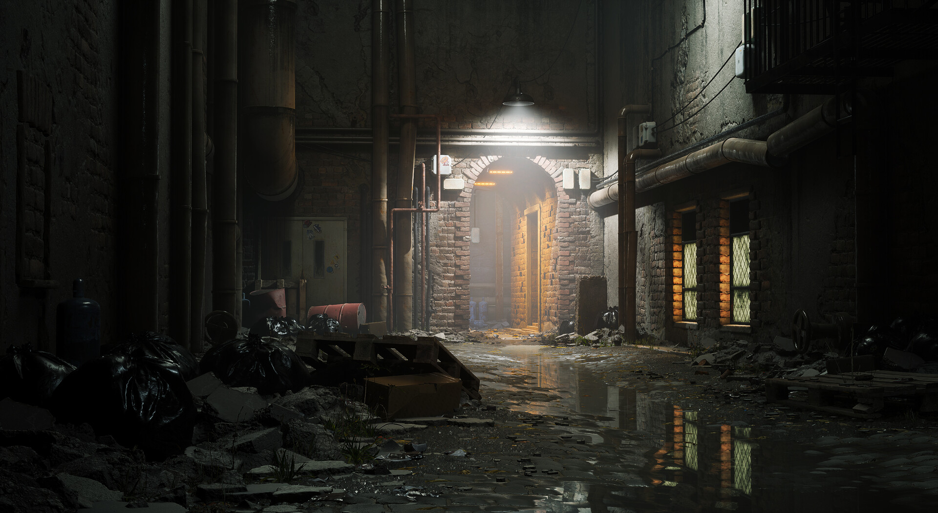 Urban Alley Polycount