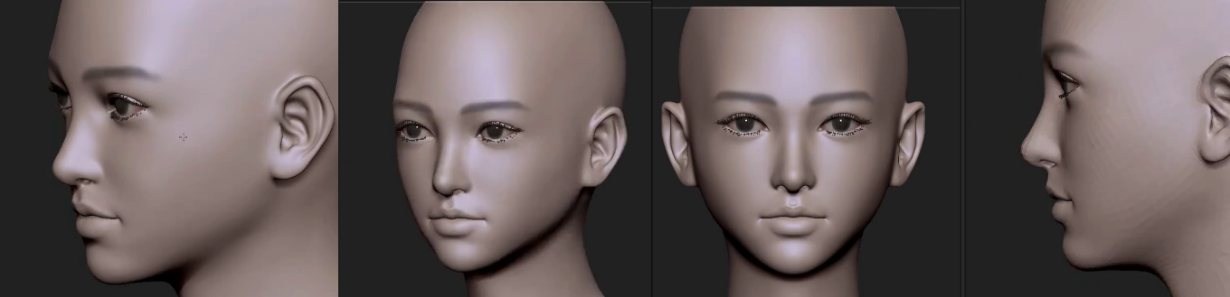 Woman face sculpt- practice — polycount