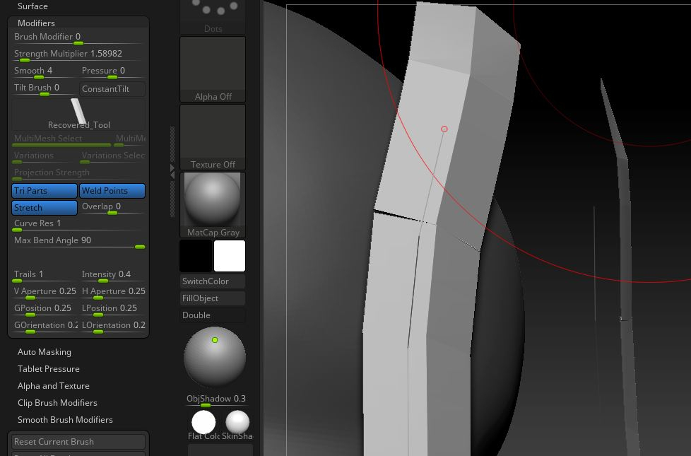 zbrush curve collision