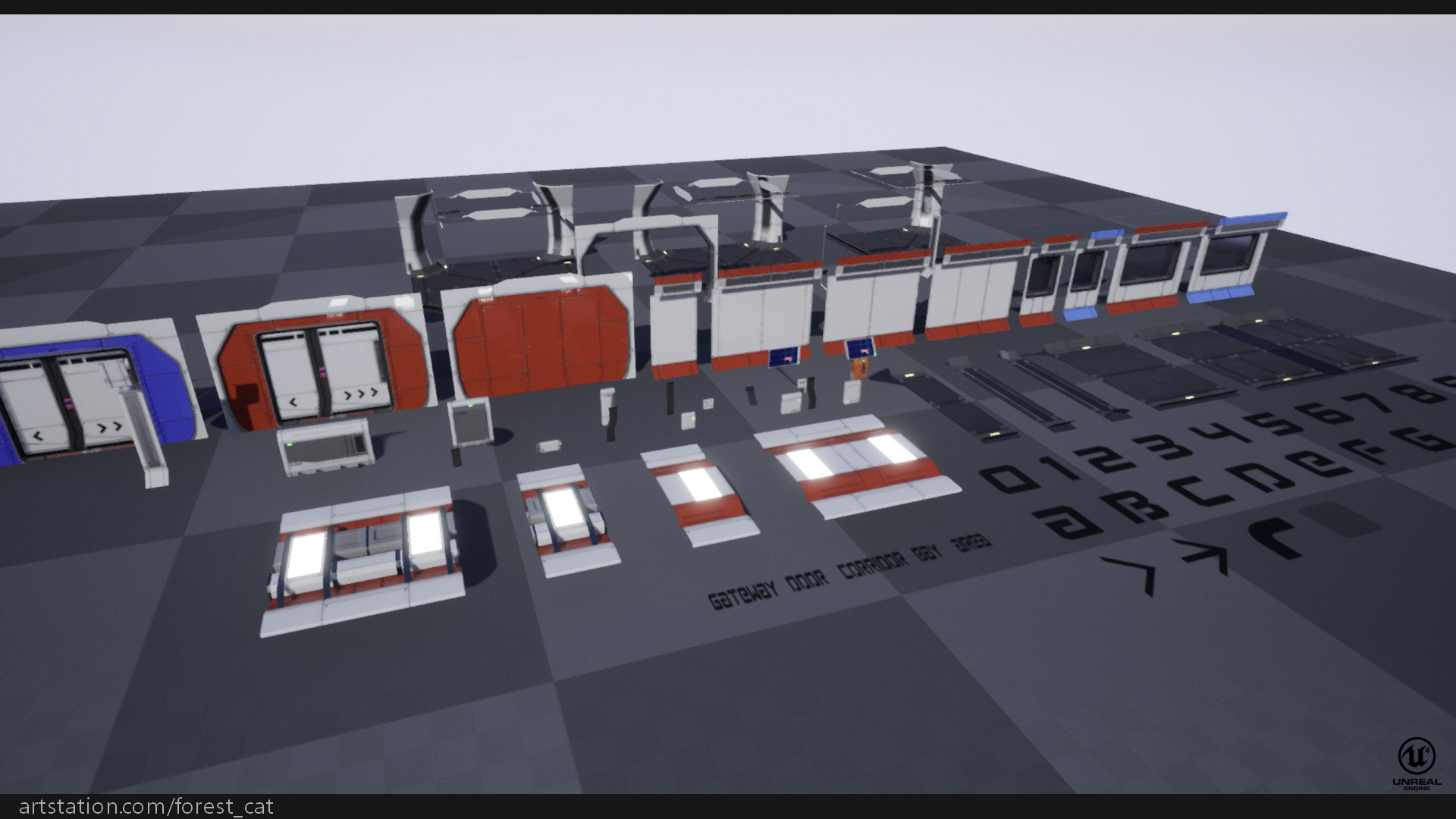 [Released] Modular Sci Fi Corridor B — Polycount