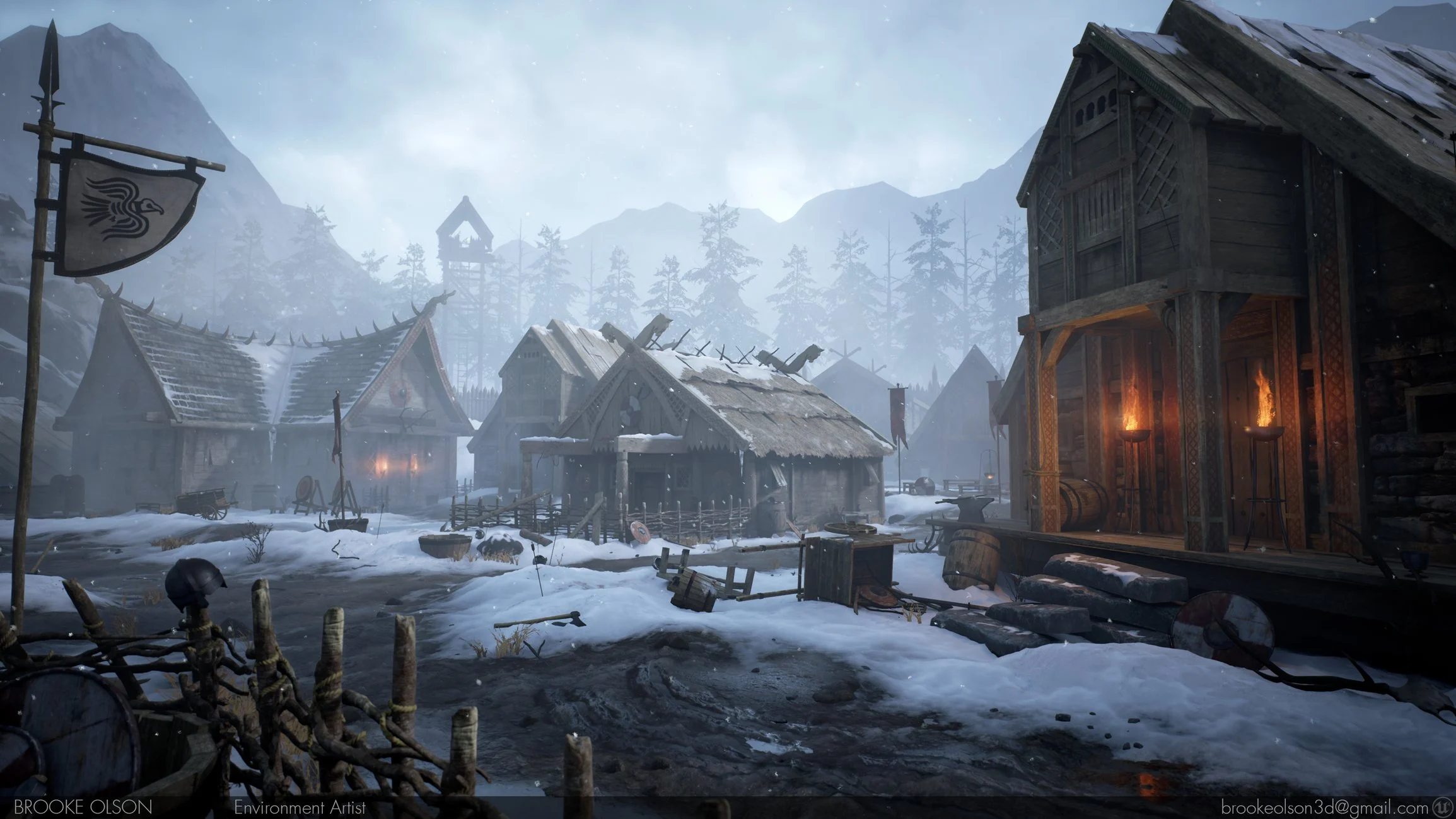 What is the title of this picture ? Viking Village — polycount