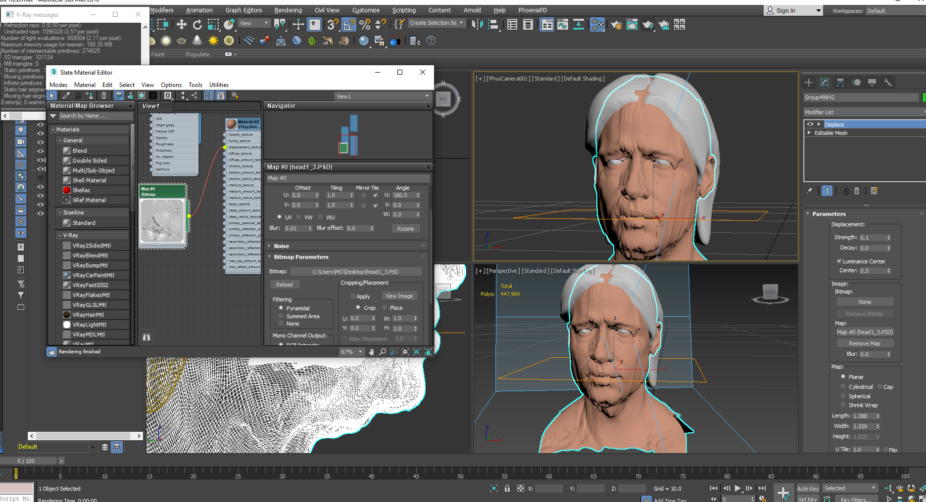 import zbrush to 3ds max vray