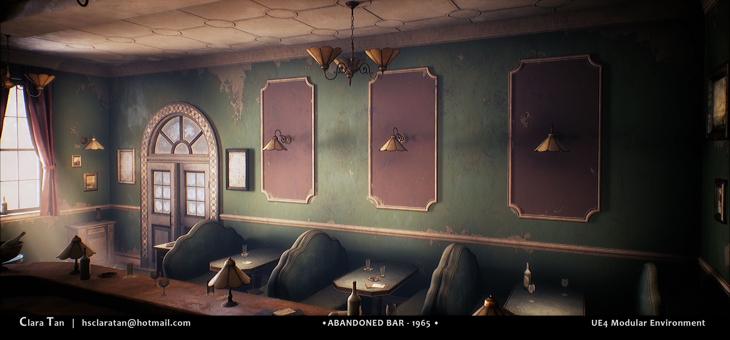 [Finished] Abandoned Bar: 1965 - UE4 modular environment — polycount