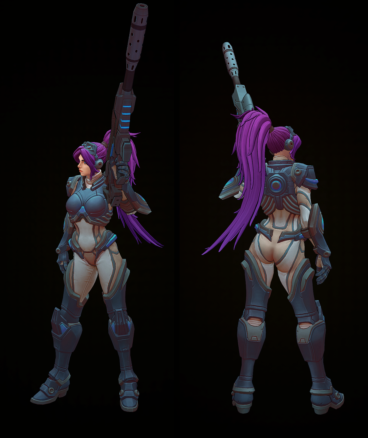 Riot Art Contest] - Caitlyn - Page 2 - Polycount Forum