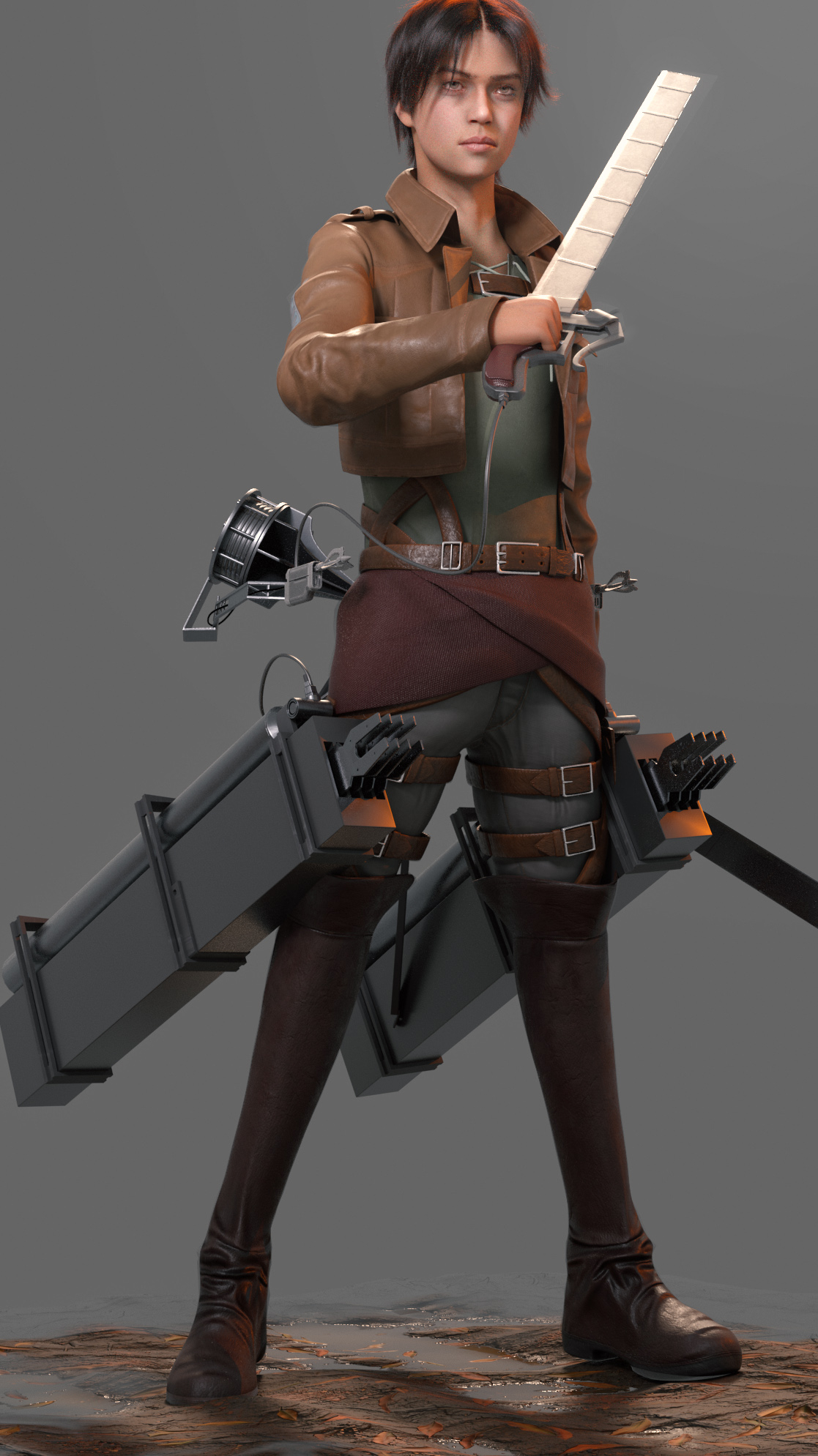 Eren Aot Fanart Polycount