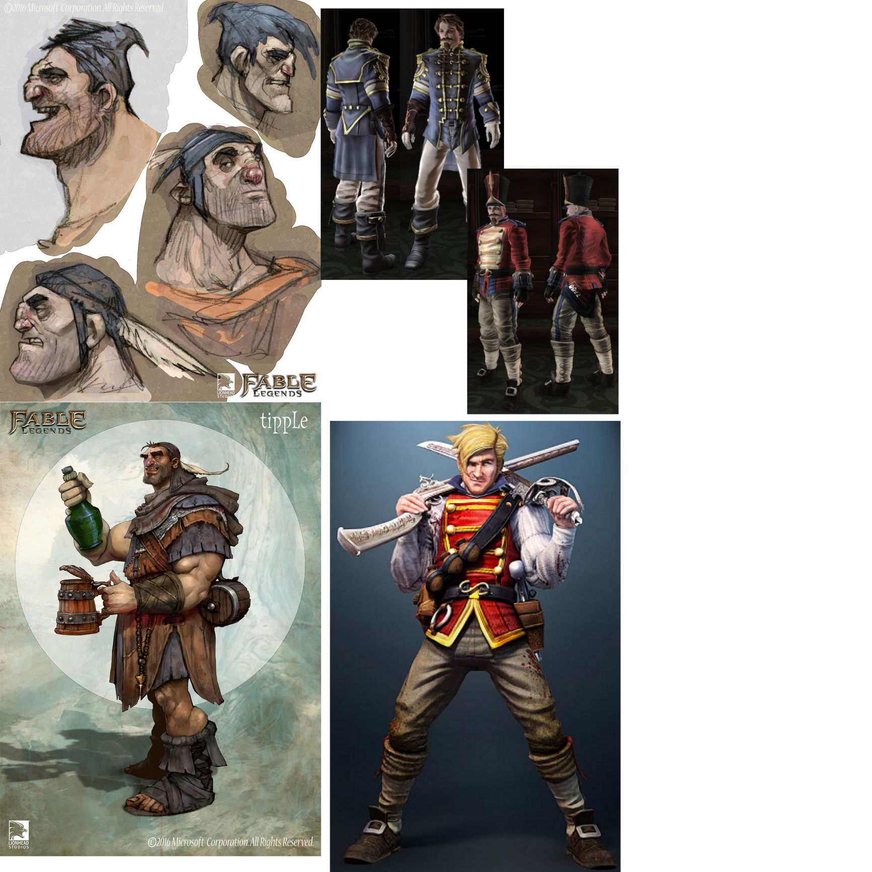 [WIP] [Looking for Feedback] Fable Character Fan Art — polycount