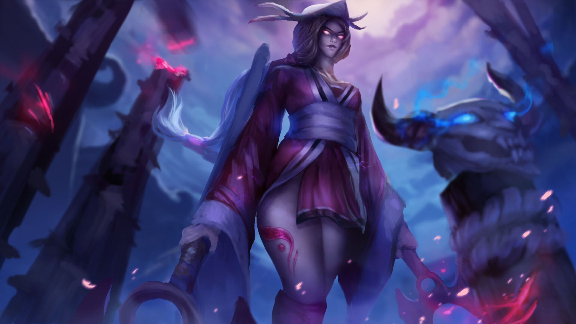 blood moon akali splash