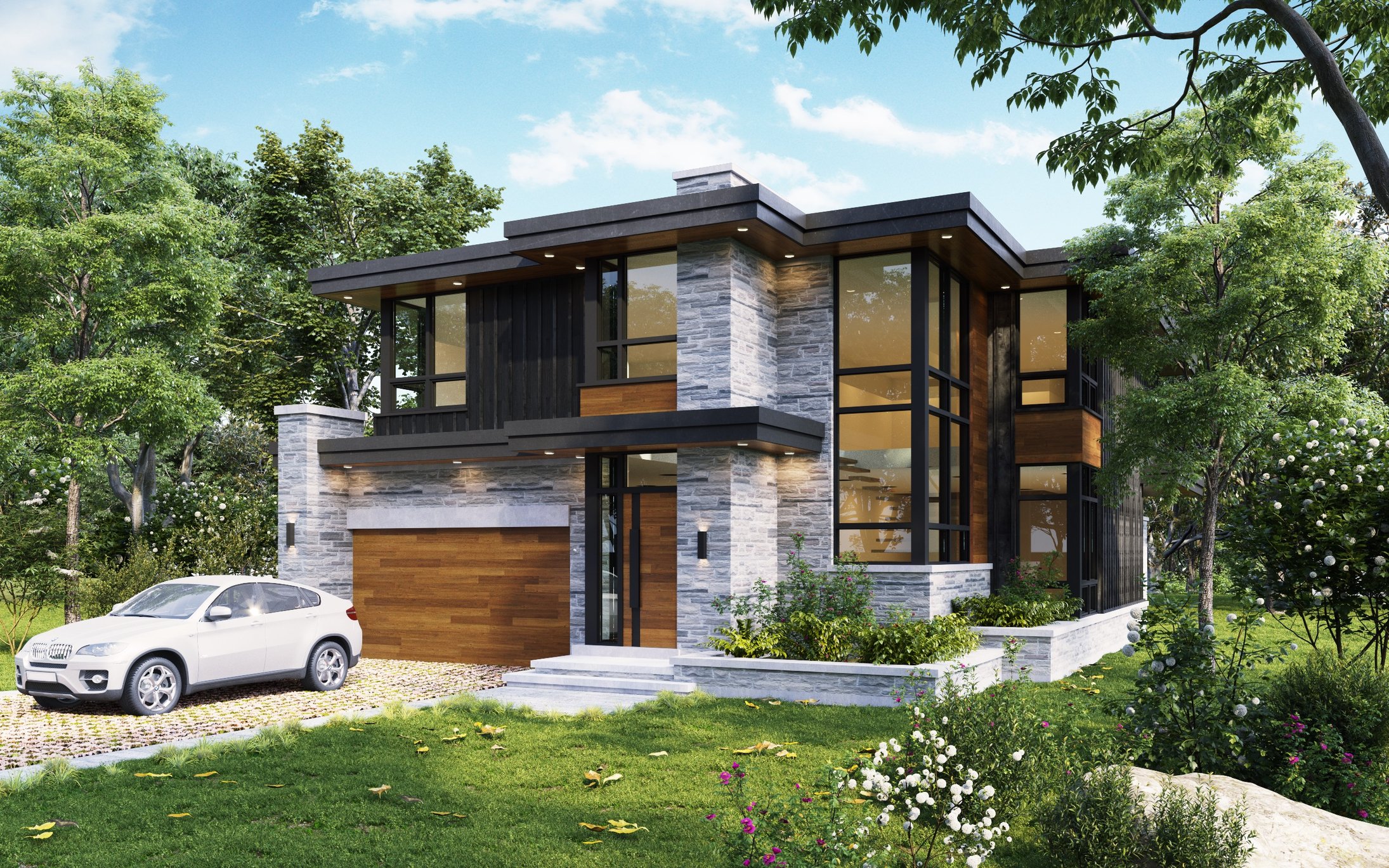 Modern Cozy Home in Canada | DEER Design — polycount