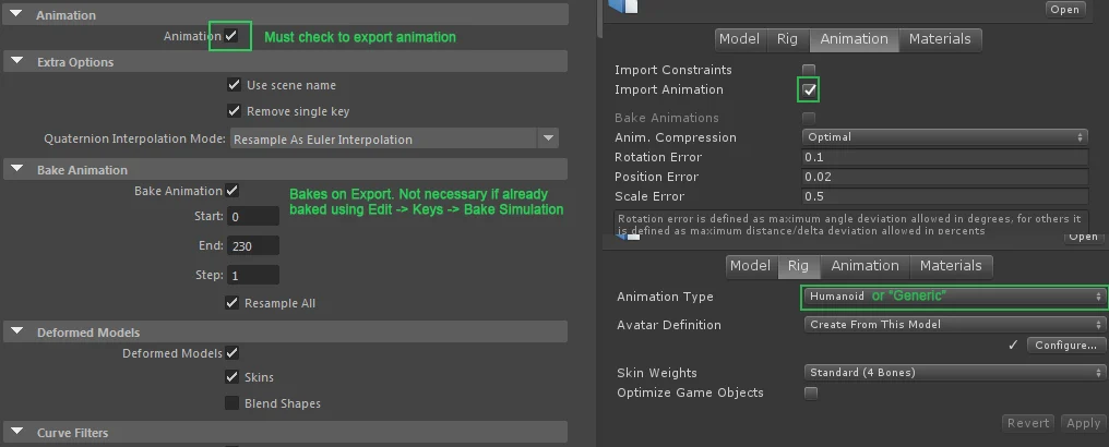 get animation from fbx unity