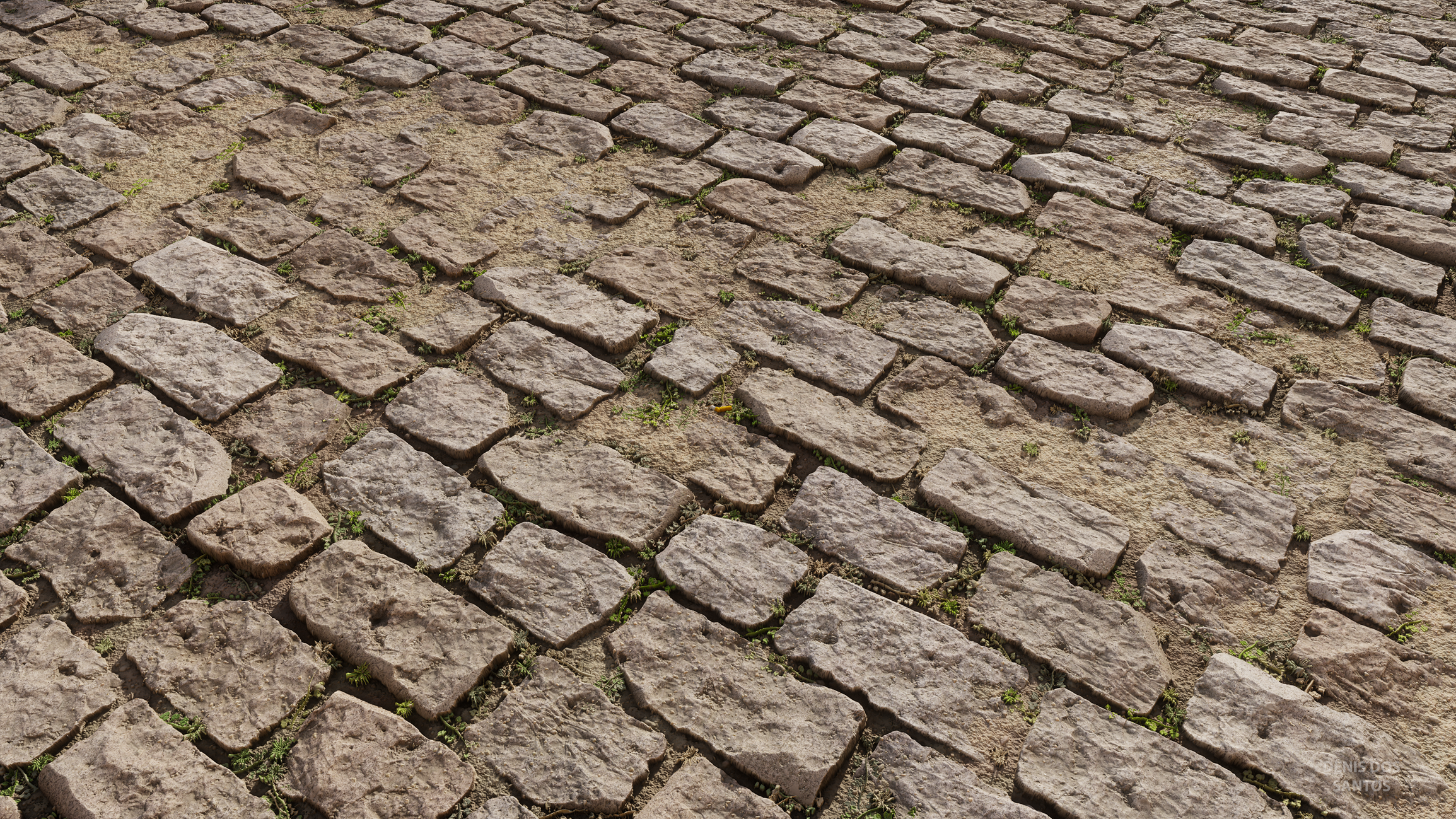 old cobblestone road