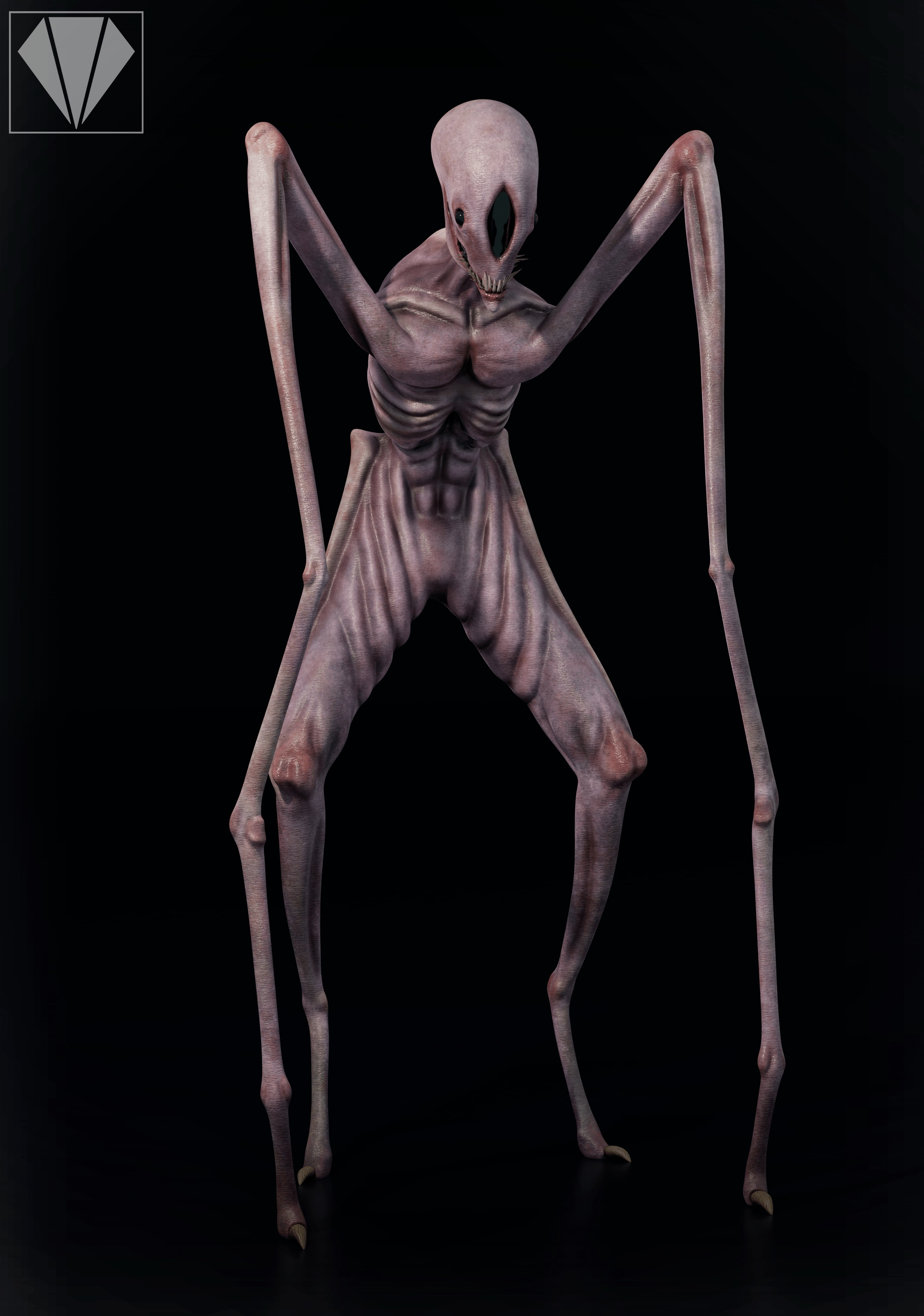 SCP-096 skeleton 3D model 3D printable