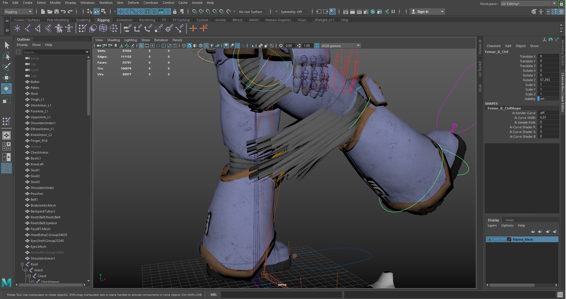 Maya Weight Painting Issue. polycount