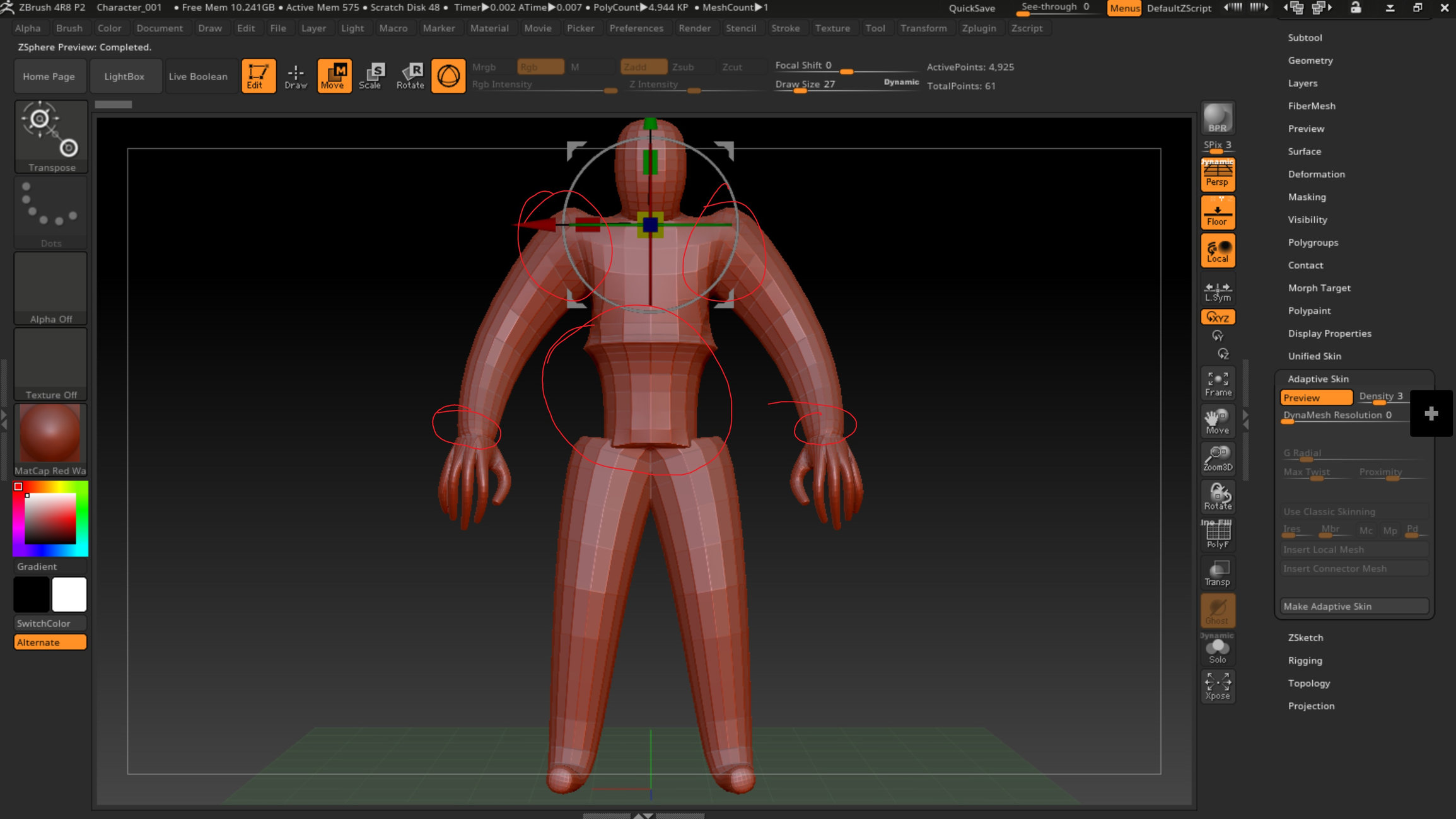 zbrush adaptive scan