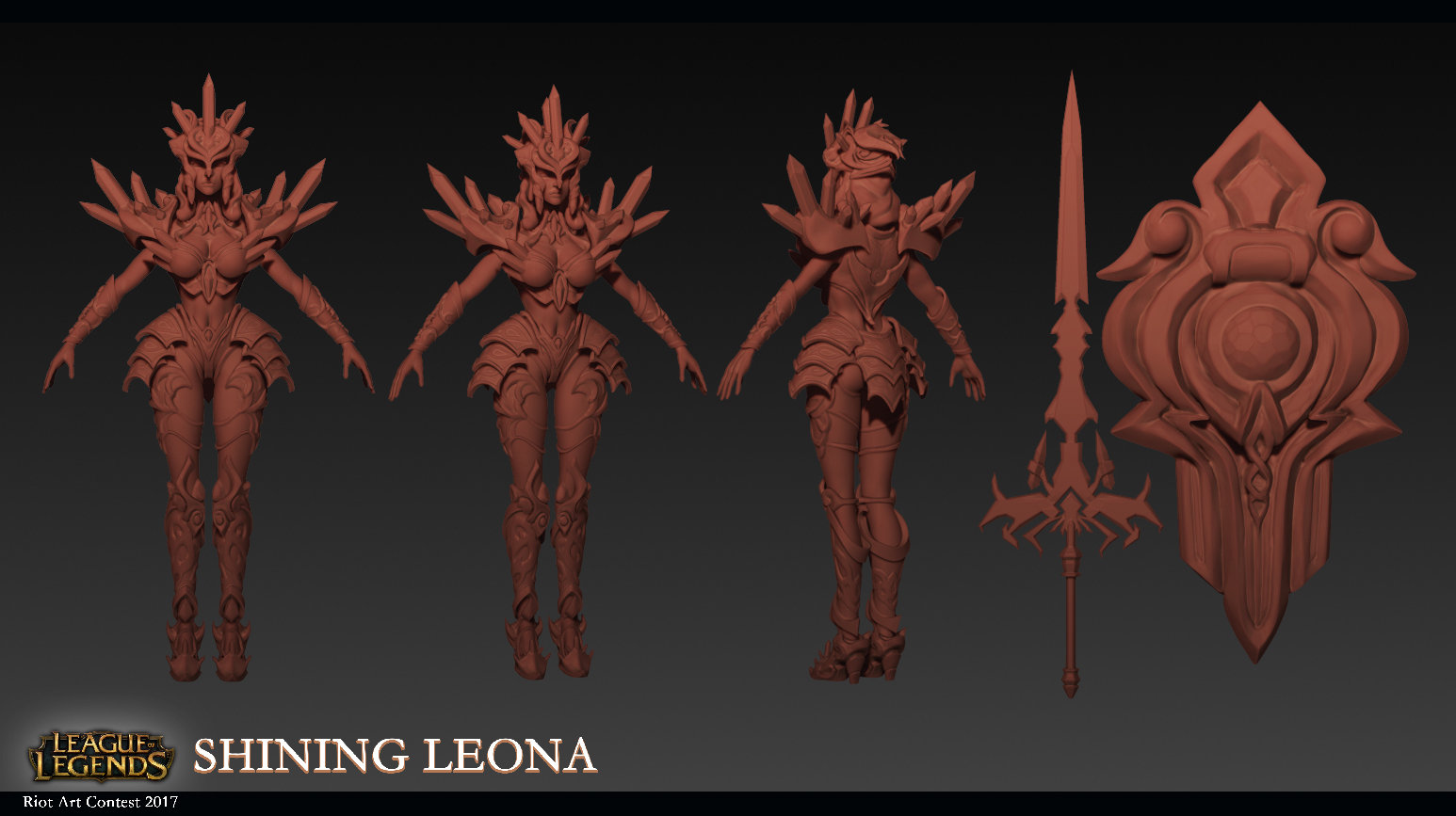 [riot Creative Contest 2017] Character Art Shining Leona — Polycount