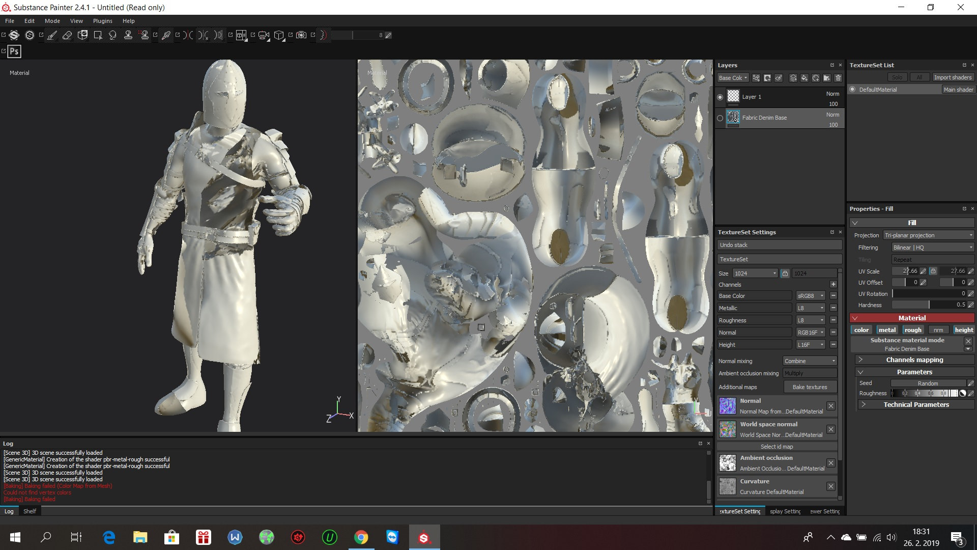 Substance painter baking highpoly into lowpoly — polycount