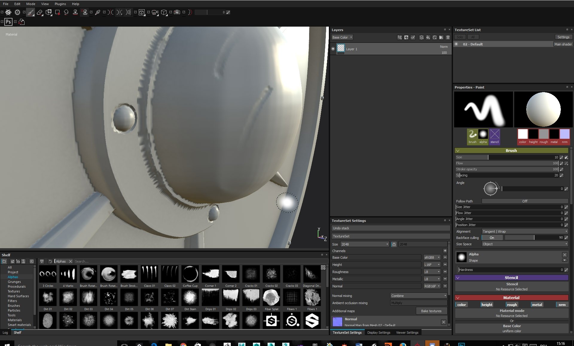 substance painter normal