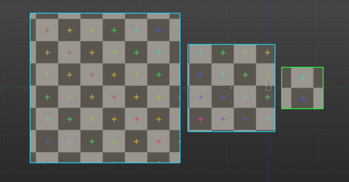 Texel density between two separated meshes. — polycount