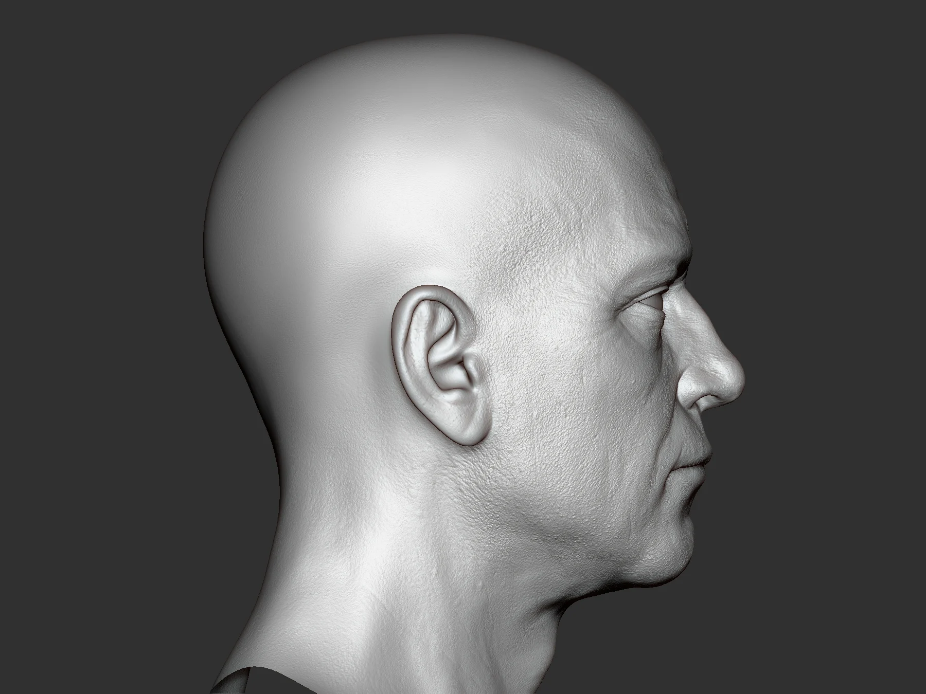 sculpting human head in zbrush