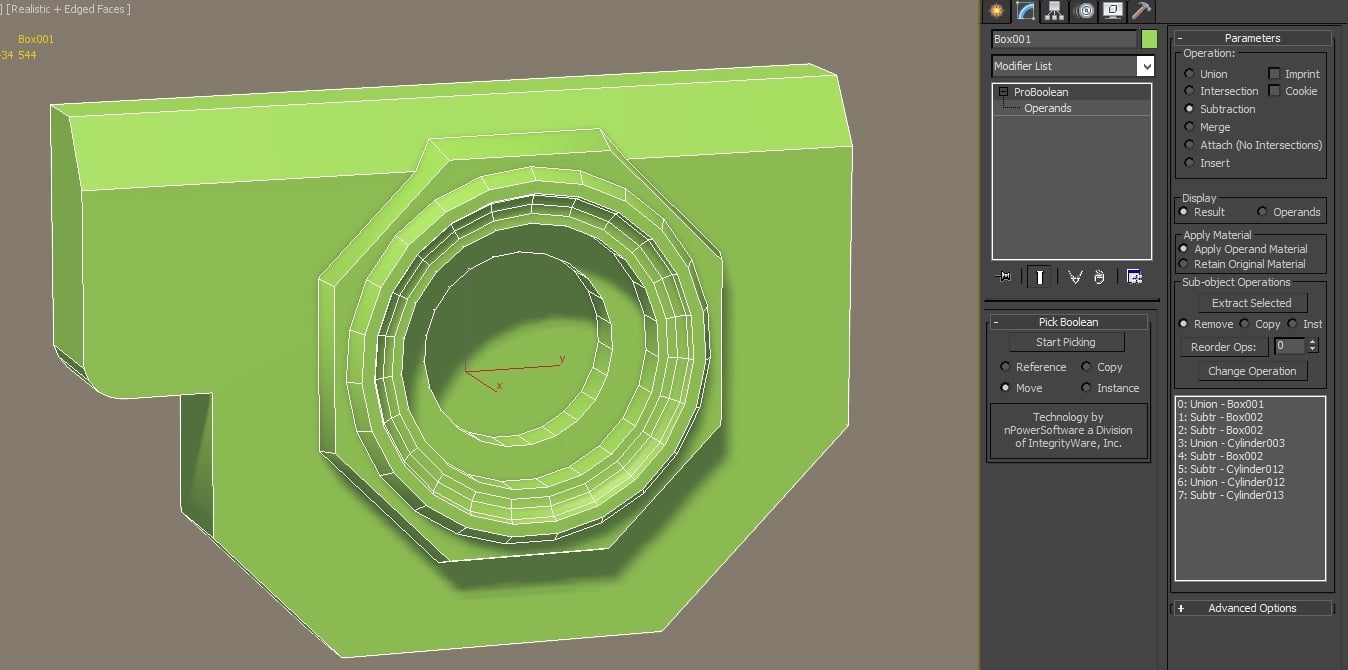 3ds max boolean