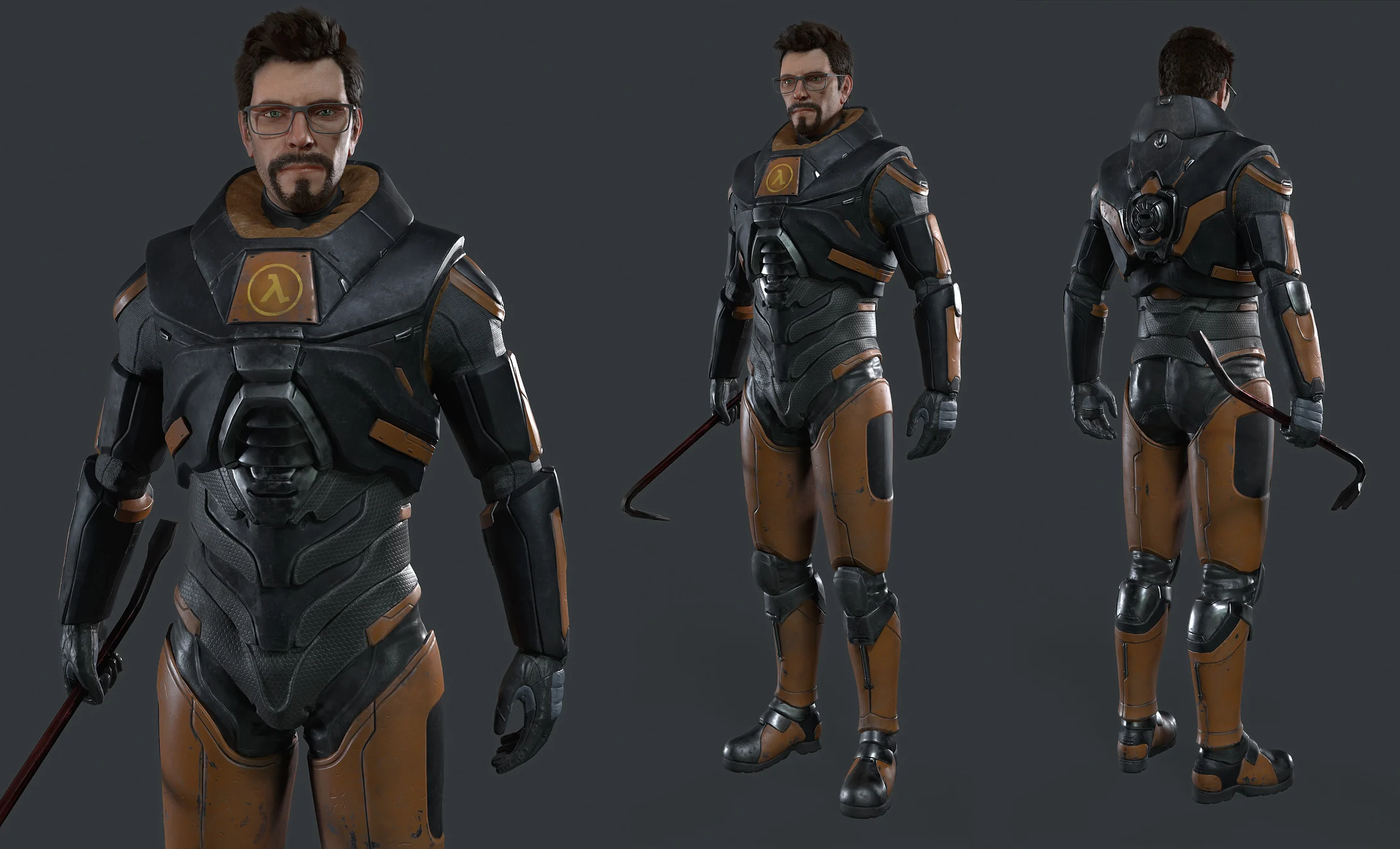 Half Life Gordon Freeman Character — Polycount 7950