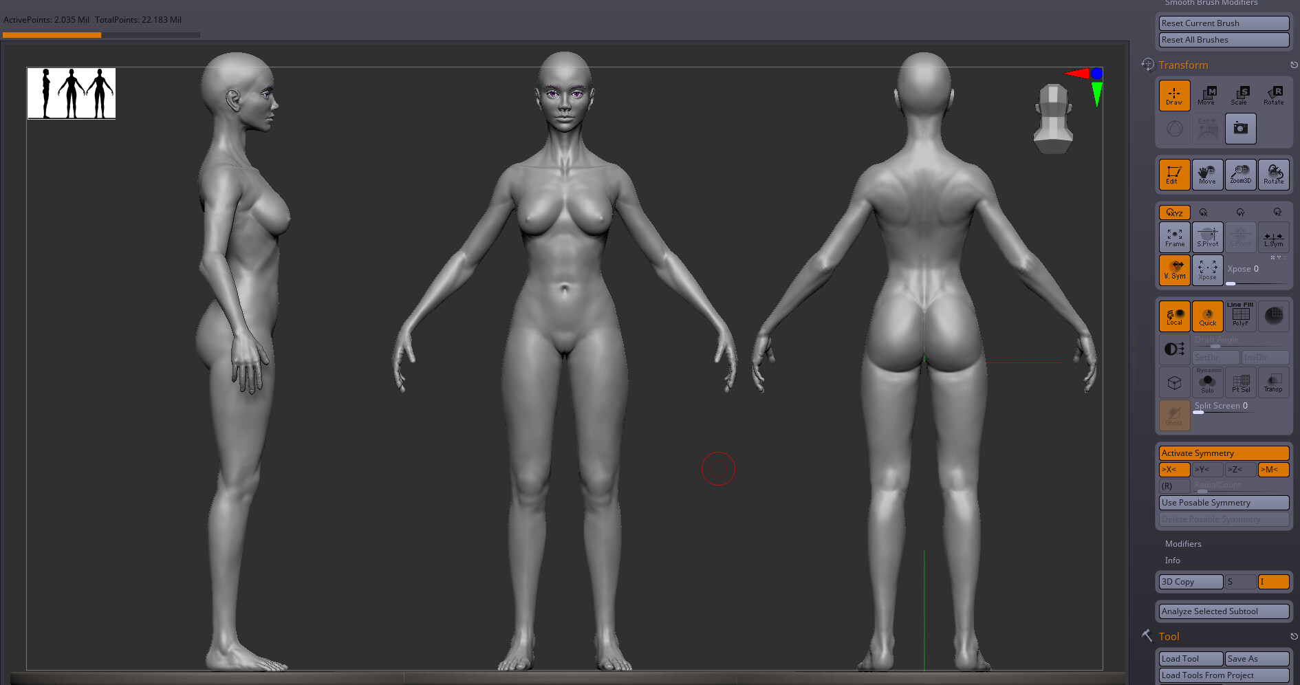 ArtStation - Free Female 2020 Base Mesh