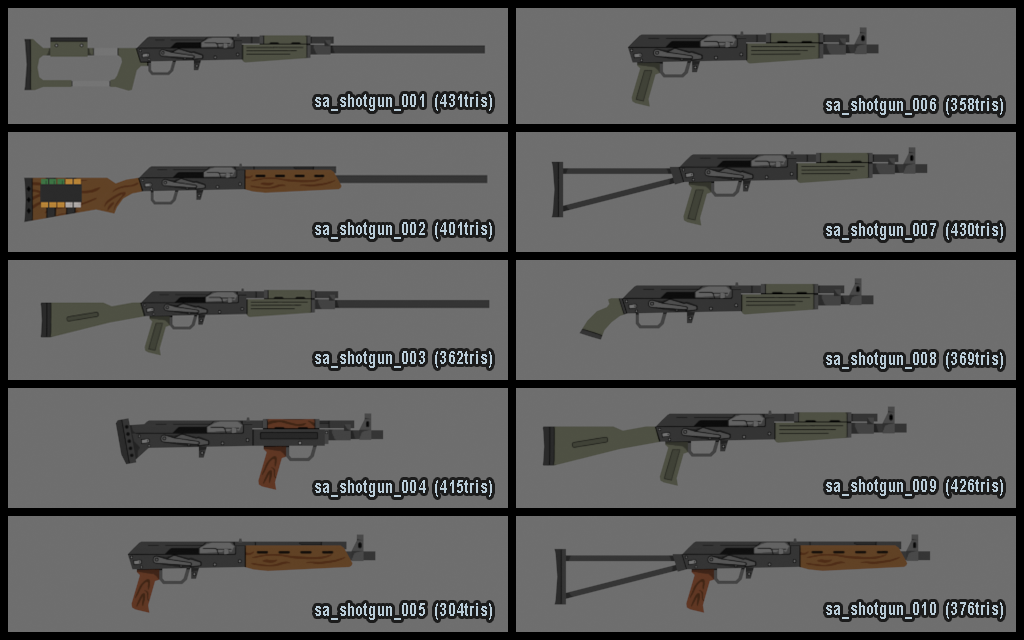 Stylized Weapons: Shotgun [RELEASED] — polycount