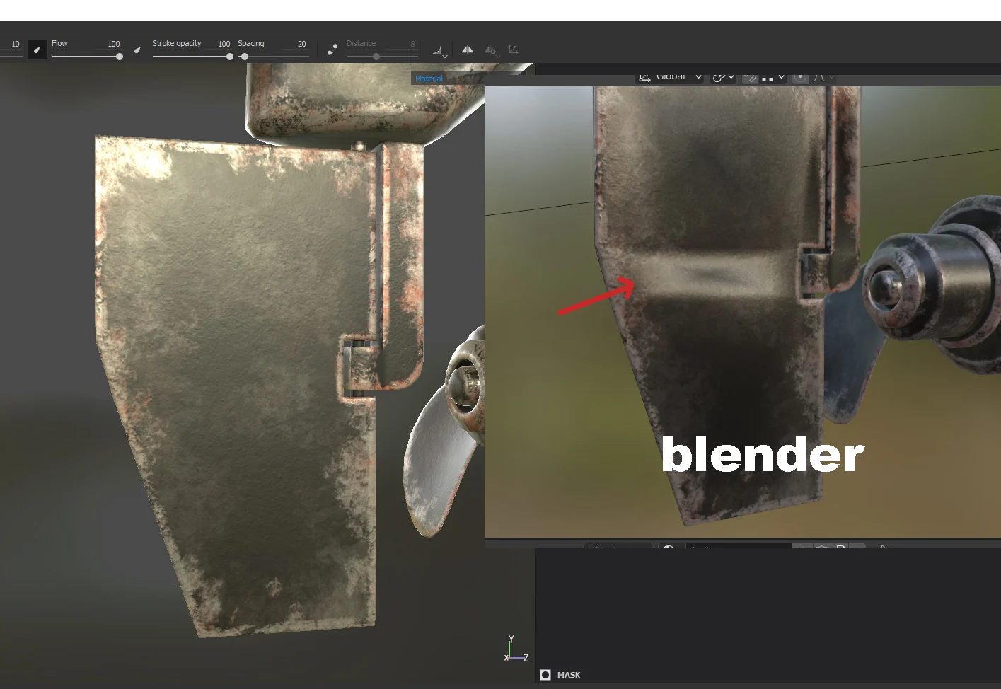 Different rendering of normal between and painter? — polycount