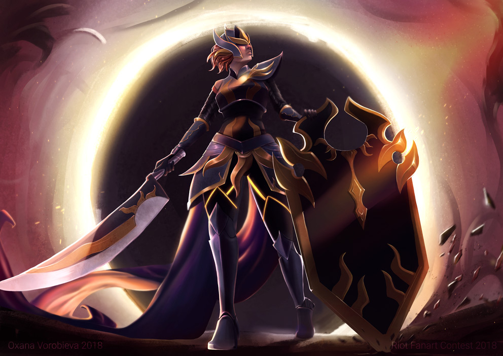 Riot 2017 Art Contest Solar Eclipse Leona Submited Polycount