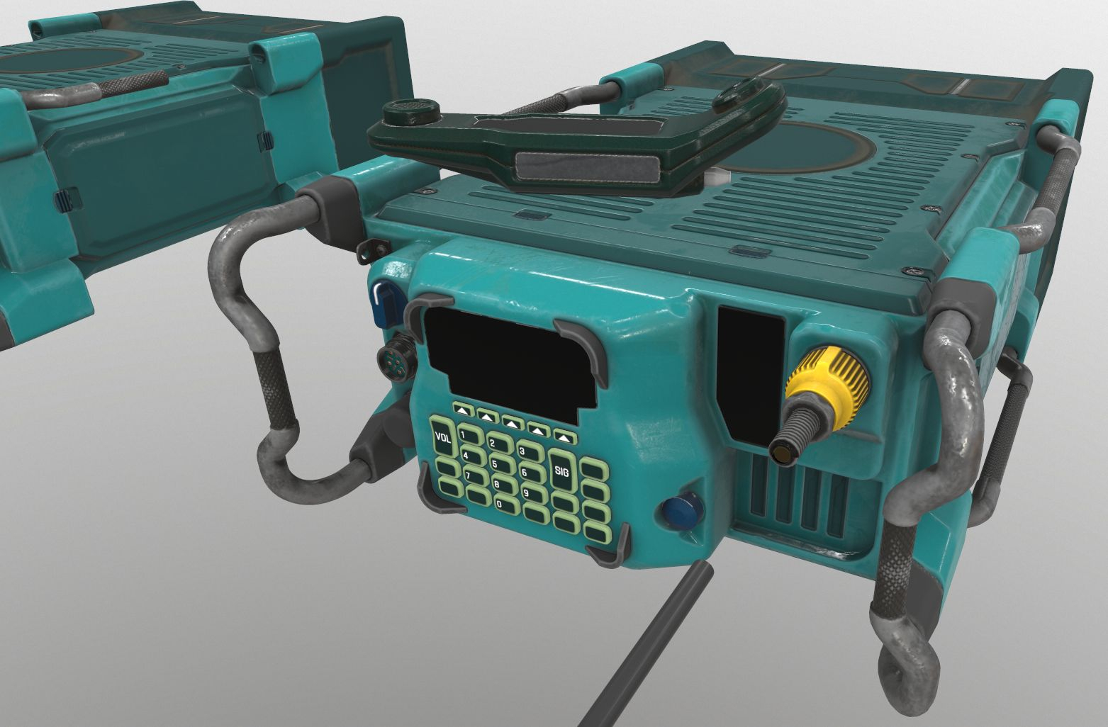 Finished Scifi Military Radio — Polycount