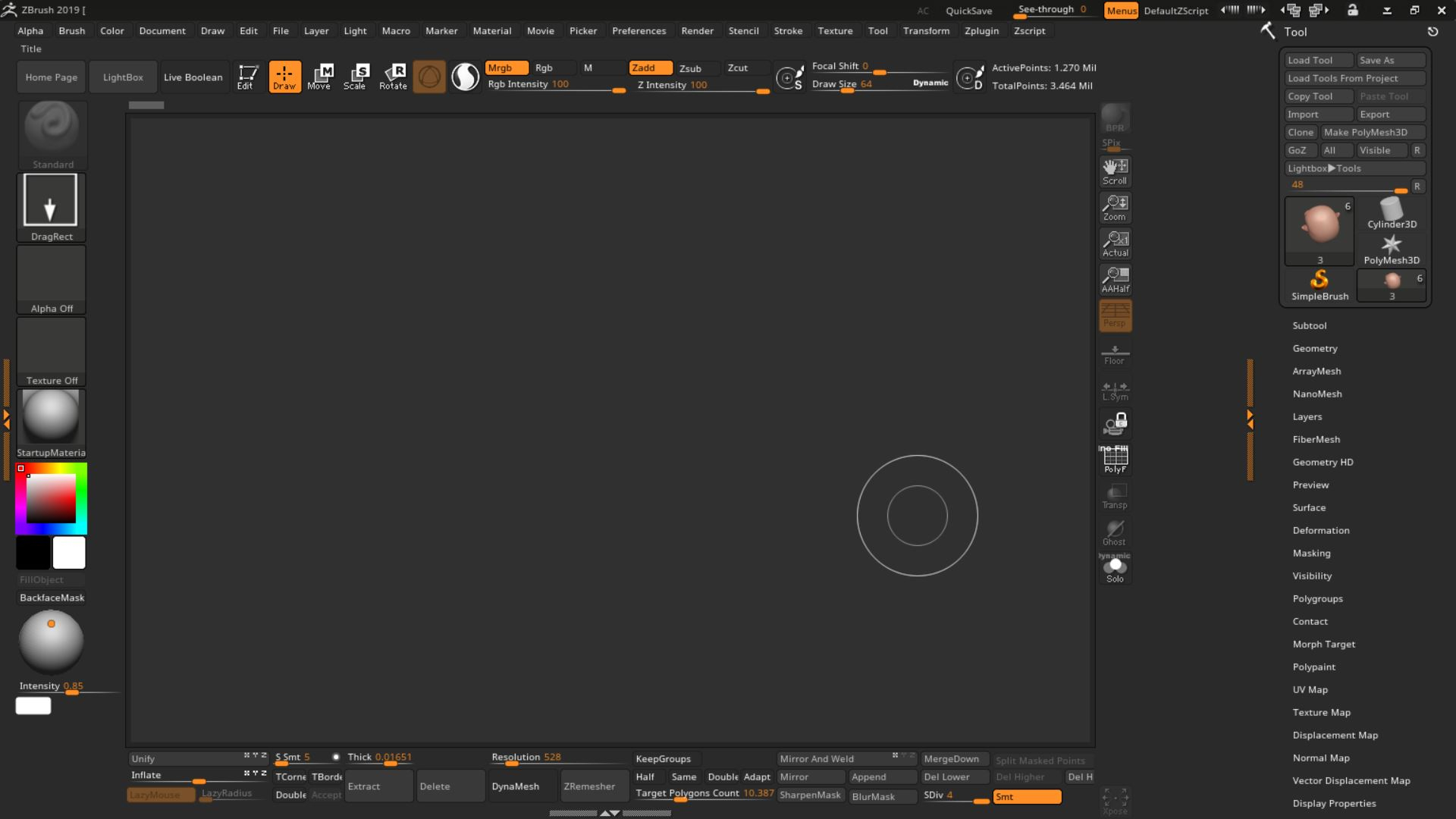 editing zbrush ui