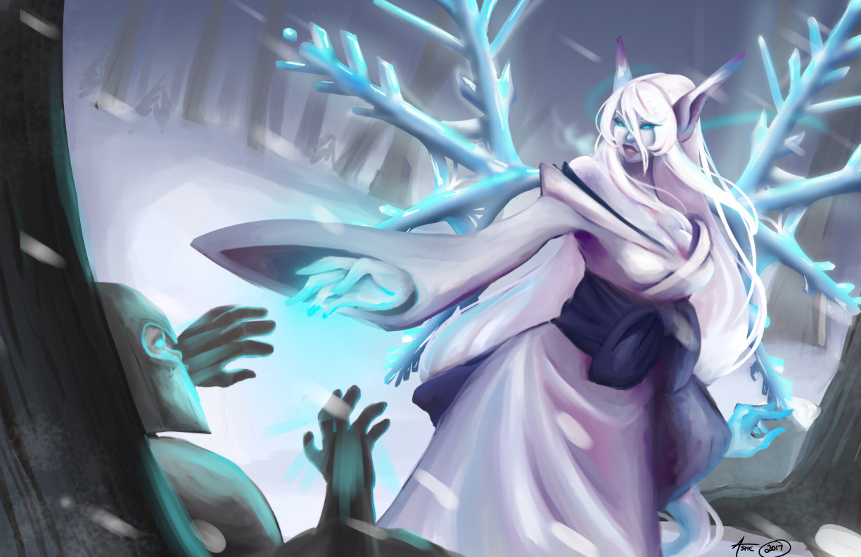 RIOT ART CONTEST] - ILLUSTRATION Snow Angel Morgana — polycount