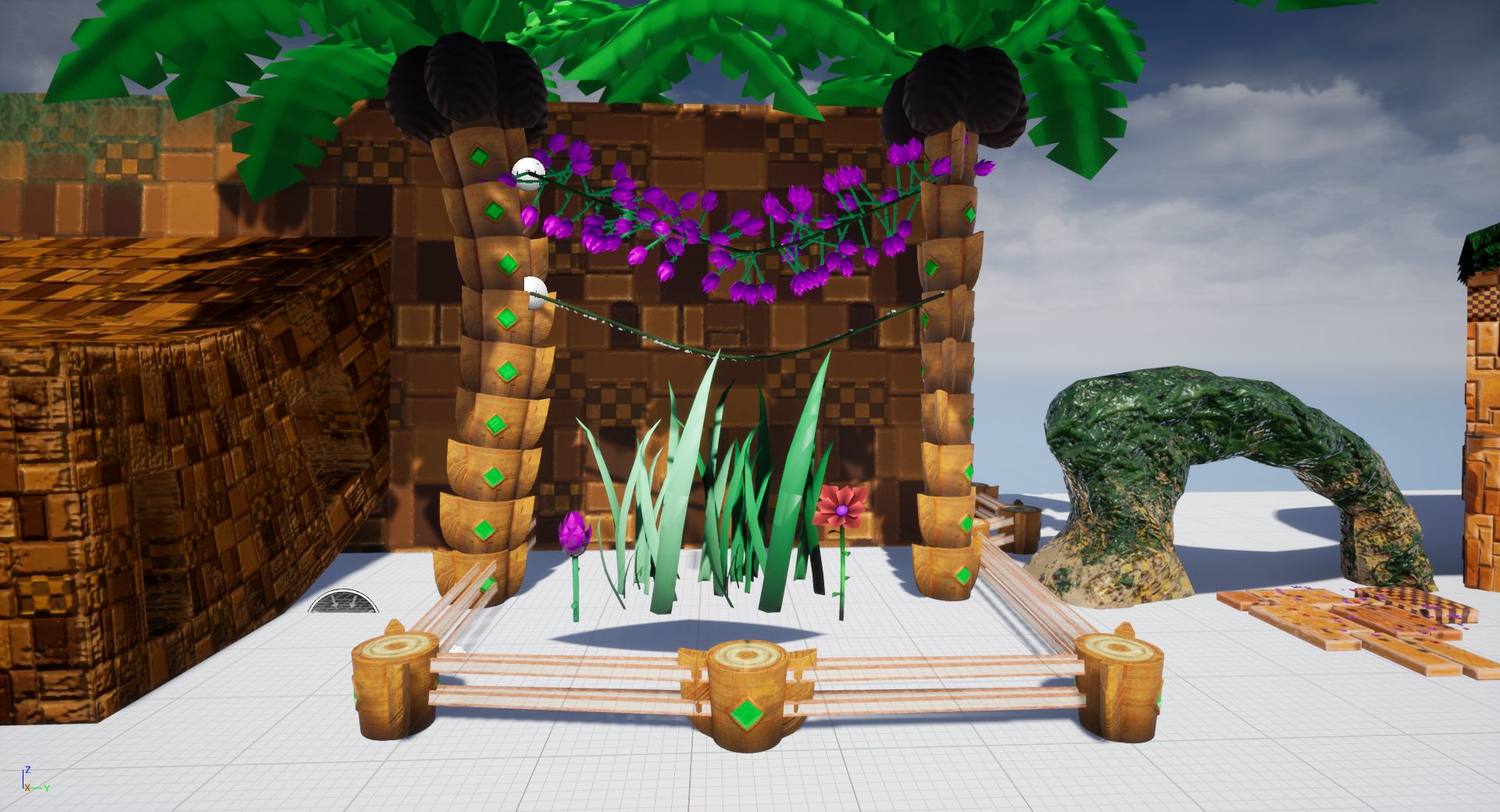 Green hill zone made with unreal engine 3