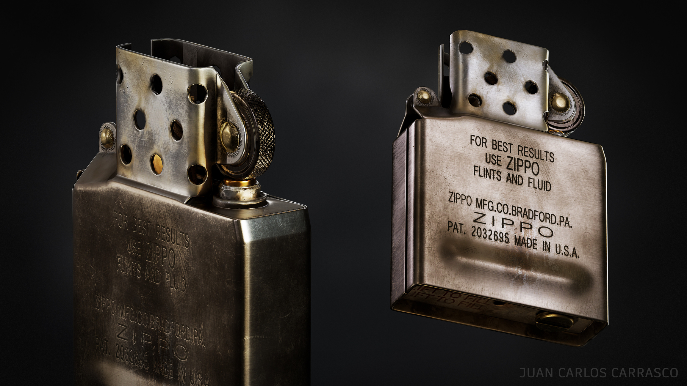 WW2 Zippo lighter — polycount